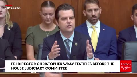 Matt Gaetz Asks FBI Director Point Blank About Trump Assassination Attempt