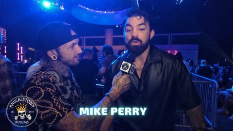 Bare Knuckle Platinum Mike Perry Unveils Platinum Pit Fights in Exclusive Interview at BKFC 53