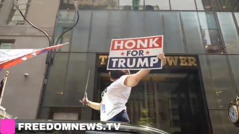 MAJOR: Trump-Supporting Patriots Rally Outside Trump Tower