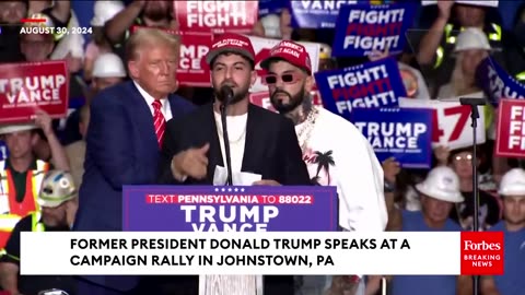 WATCH: Rapper Anuel AA Joins Donald Trump On Stage During Campaign Rally In Pennsylvania