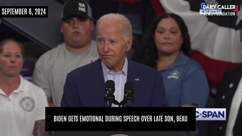 Biden Gets Emotional During Speech Over Late Son, Beau