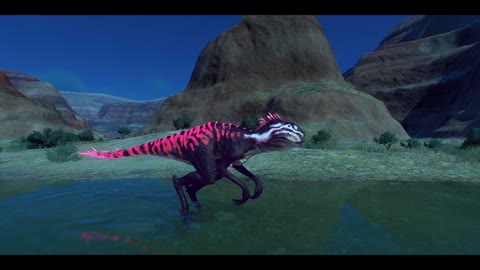 BIOLUMINESCENT SCORPIOS REX & PARASAUROLOPHUS AT NIGHT - Jurassic Worl Evolution 2