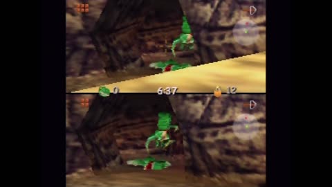 Conker's Bad Fur Day - Two-Player Raptor Mode (Actual N64 Capture)