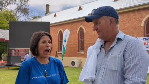 Sharlene interviewing Geoff Kendell, Central Murray Environmental Floodplains Group - 21/11/2023