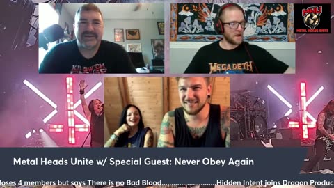 Metalheads Unite w/Special Guest: Never Obey Again