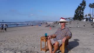 #129 Ocean Beach, San Diego, California. Christmas Extravaganza.