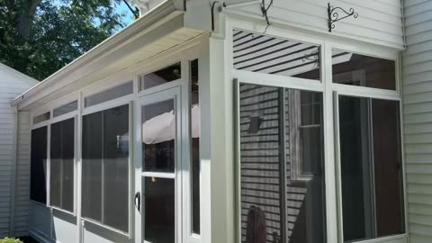 Time-Lapse three season sliding window enclosure