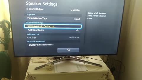 Bluetooth Headphones with Samsung Smart tv solved.