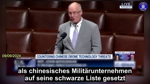 【DE】Das Gesetz gegen chinesische Drohnen wurde vom Repräsentantenhaus verabschiedet.