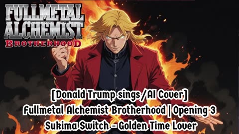 [Donald Trump sings/AI Cover] Fullmetal Alchemist Brotherhood OP3 Sukima Switch - Golden Time Lover