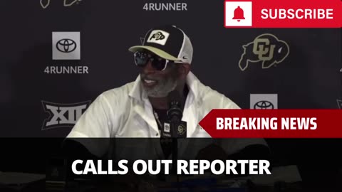 Deion Sanders Calls Out Reporter During Press Conference