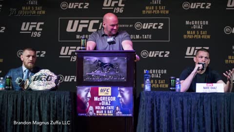 Conor McGregor Hits Nate Diaz at Presser