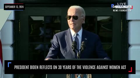 President Biden Reflects on 30 Years of the Violence Against Women Act