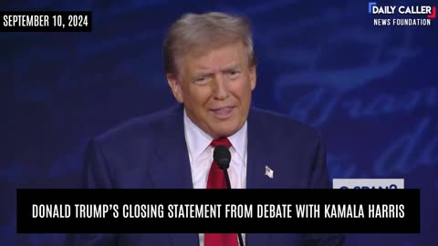 Trump's Closing Statement From Debate With Kamala Harris