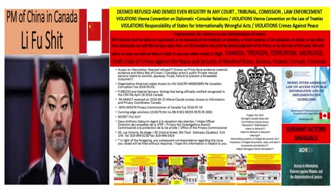 MARY SIMON GOV GEN CANADA CHAINS COMMAND TERRORISM , PIRACY TREASON, CRIMES AGAINS HUMANITY