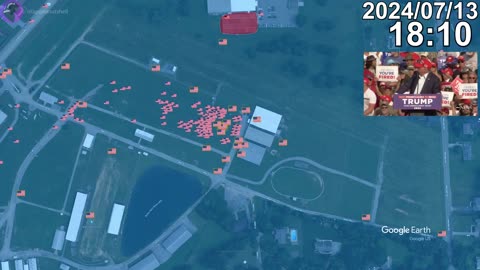 Attempted Assassination of D.J. Trump Mapped: Every Minute using Google Earth