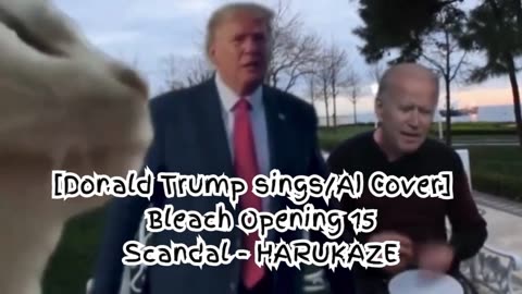 [Donald Trump sings/AI Cover] Bleach Opening 15 SCANDAL - Harukaze