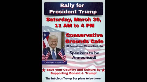 "Support for Trump" Rally at North GA Trump Headquarters