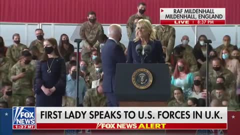 Jill Biden to Joe during speech: "Joe, pay attention."