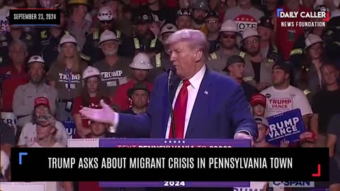 "We Have to Get Them Out of Here": Trump Asks About Migrant Crisis in Pennsylvania Town