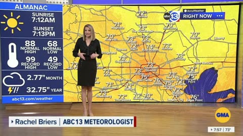 ABC13 Houston's Tall & Hot Rachel Briers On 092623