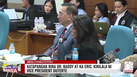 Katapangan nina Dr. Badoy at Ka Eric, kinilala ni Vice President Duterte