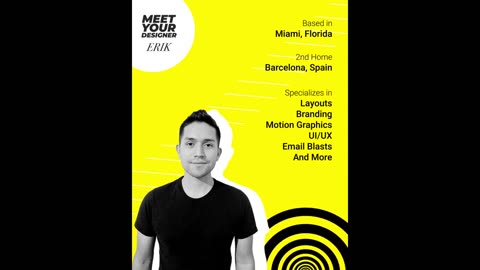 Meet Your Designer - Erik Soriano