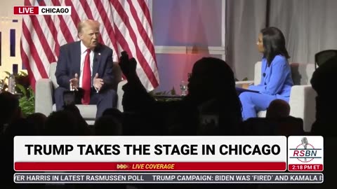 TRUMP TAKES THE STAGE IN CHICAGO