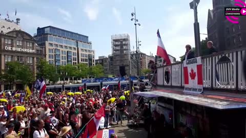 Farmer Protests Amsterdam, Dam Square - General Michael T. Flynn