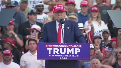 President Donald Trump Delivers Remarks in Racine, Wisconsin - June 18, 2024