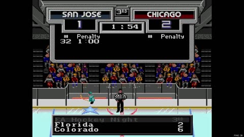 NHL '94 Franchise Mode 1989 Regular Season G46 - Len the Lengend (SJ) at Mr T EX (CHI)