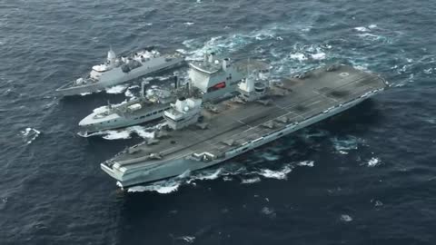 UK-Led International Carrier Strike Group in the South China Sea