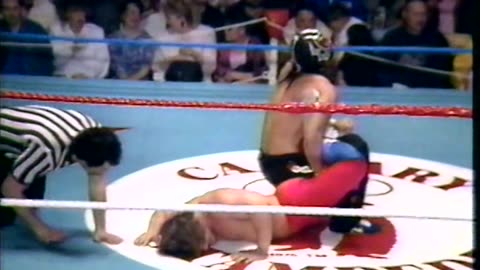 (1987.03.27) Chris Benoit vs Vietcong Express I - Calgary Stampede Wrestling