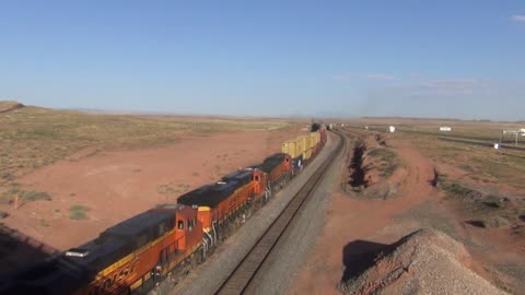 BNSF Park Moabi, CA Trains