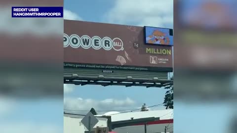 Oregon Lottery billboards taken over by mysterious furry art