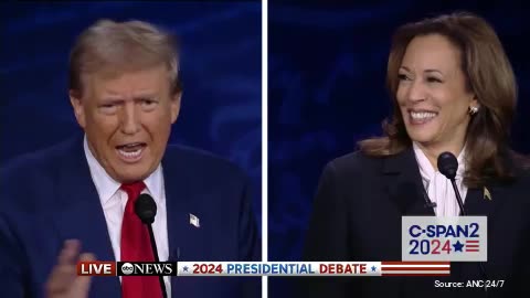 “Greatest Takedown Yet”: Internet Ignites as Trump Trounces Kamal in Debate Exchange [WATCH]