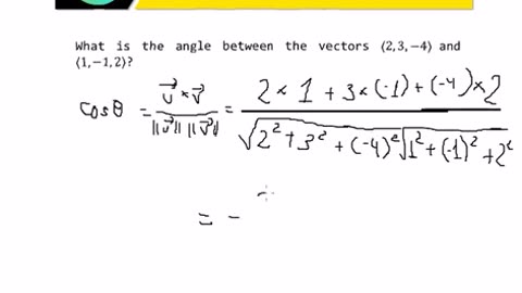 Calculus Help: RCQ Philippines: Find the angles between 2 vectors