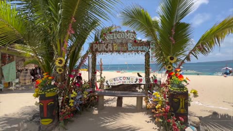 Puka Beach in Boracay, Philippines