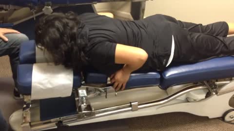 Low Back Pain brings patient in but her surprise is worth watching “Chiropractic Adjustment”