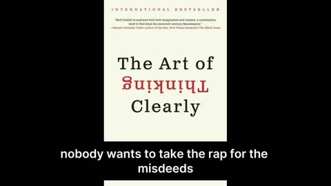 Learn how to think: The Art of Thinking Clearly by Rolf Dobelli (Audiobook)