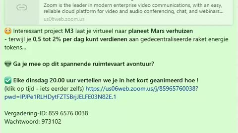 M3 METAVERSE - Ga en verdien je mee? - VIRTUEEL NAAR MARS (gratis registreren) TOP TEAM ROB BUSER