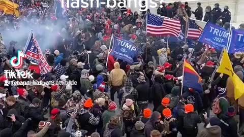 DC police using flash-bangs unprovoked.