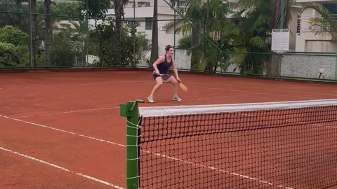 Tropical Tennis Means Having Mosquito Racket