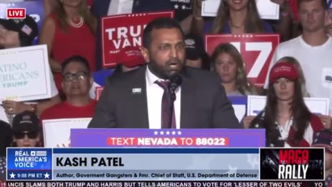 Kash Patel Speech at Trump Rally 🔥🔥