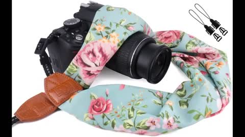 Review: Elvam Scarf Camera Neck Shoulder Strap Belt for WomenMen Compatible with DSLRSLRDCI...