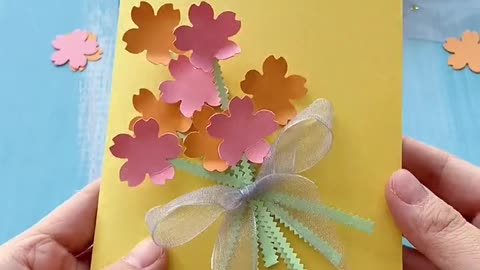 Crafty Creations: DIY Flower Card Making Tutorial