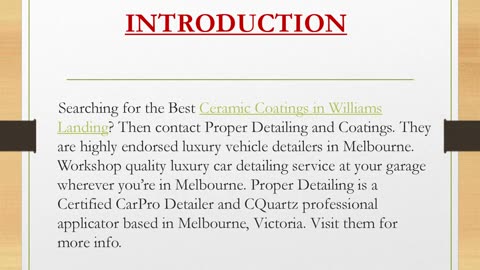 Best Ceramic Coatings in Williams Landing