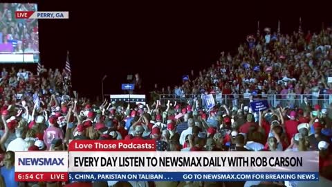 Hunter Clark at Trump Ga rally: “I am the guy who pulled the baby over the wall" (Afghanistan)