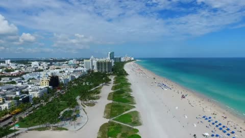 Miami beach usa 4k video