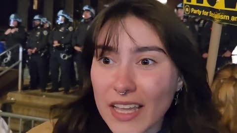 Pro-Palestine Activist Has No Idea Why She's Protesting At NYU